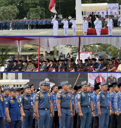 Wujudkan Nilai Sumpah Pemuda, Jajaran KSOP Kelas IV Tembilahan Hadiri Upacara Bersama Pemkab Indragiri Hilir
