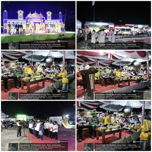 Malam Pembukaan STQ Tingkat Kecamatan Tembilahan Hulu Tahun 2025 Resmi di Gekar di Desa Pekan Kamis