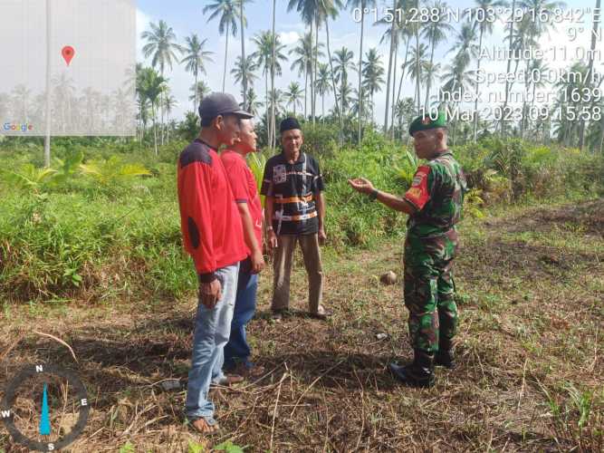 Babinsa Gelar Konsolidasi Patroli Karhutlah