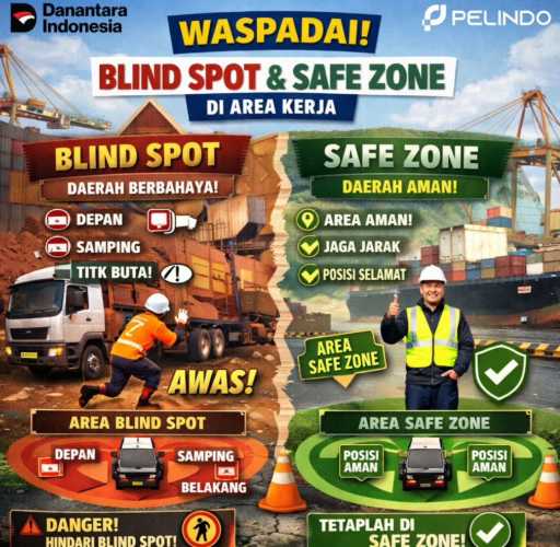 Waspadai Blind Spot dan Blind Zone di Area Pelabuhan