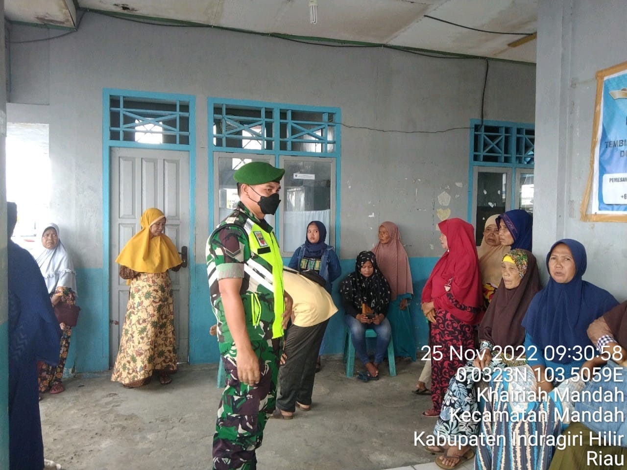 Serda Tomi Firman Memantau  Protokol Kesehatan Pelabuhan Sembuang