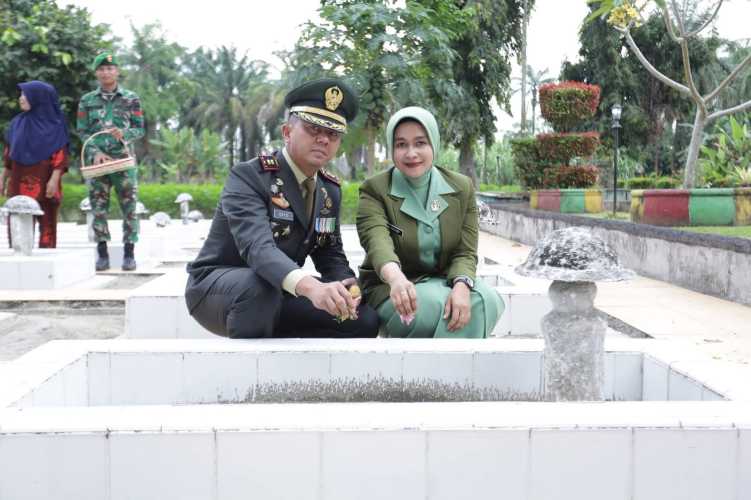 Dandim 0208/Asahan Pimpin Upacara Ziarah Nasional dalam Rangka HUT ke-80 TNI