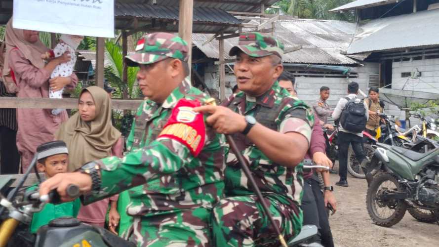 Danrem 031/WB Hadiri Penanaman 5.000 Mangrove di Inhil