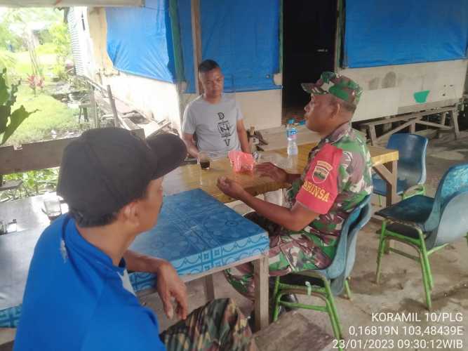 Babinsa Bangun Keselarasan dengan Komponen Masyarakat