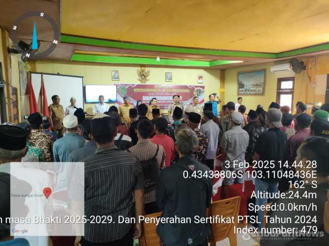 Pelantikan Ketua RW dan RT Desa Sungai Intan Masa Bhakti 2025-2029 Resmi Dilaksanakan