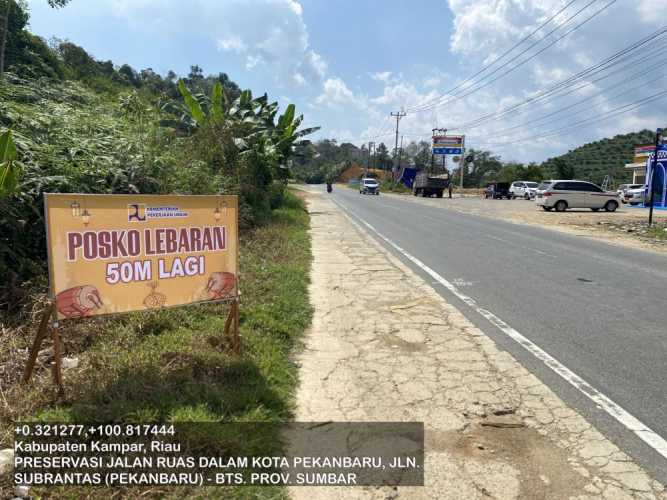 Perbaikan Selesai Dilakukan, Jalur Mudik Riau Siap Dilintasi
