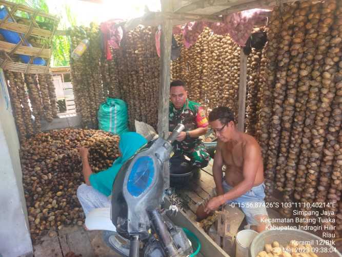 Serda Siswanto Kunjungi Petani Pinang Klotok