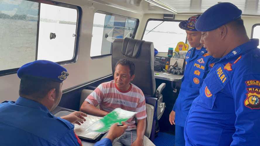 Satpolairud Polres Inhil Gelar Program JALUR, Cegah dan Ungkap Tindak Pidana di Perairan Maritim
