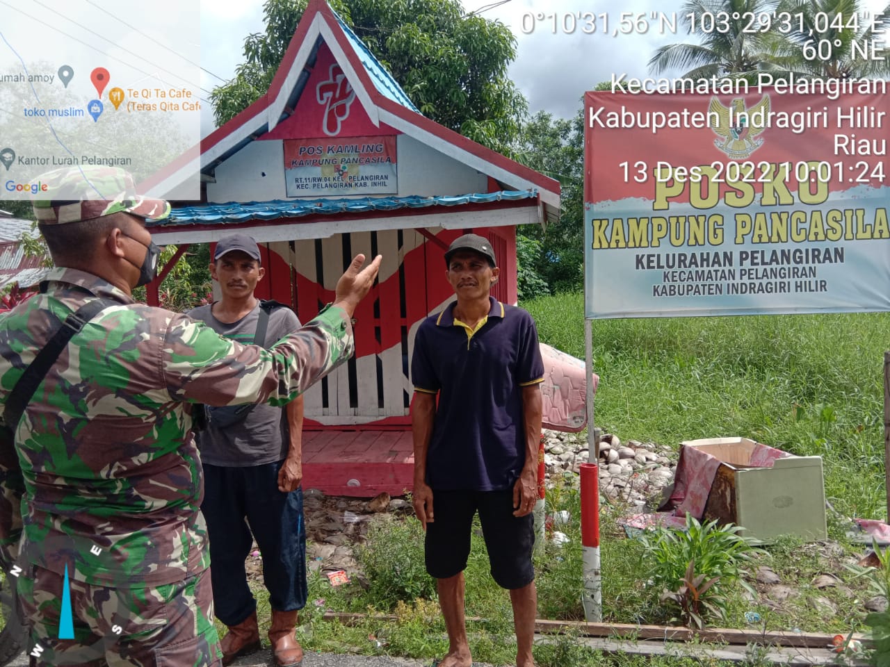 Serda Erik Memberi Pengertian Pentingnya Pos Kampung Pancasila