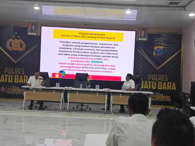 Polres Batu Bara Gelar Pelatihan Fungsi Intelkam Bagi Personel