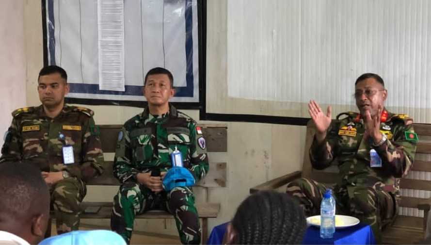 Kunjungan Komanda North Sector Ke Kompi Komanda,Membahas Situasi Keamanan di Wilayah Tanggung Jawab Indo RDB