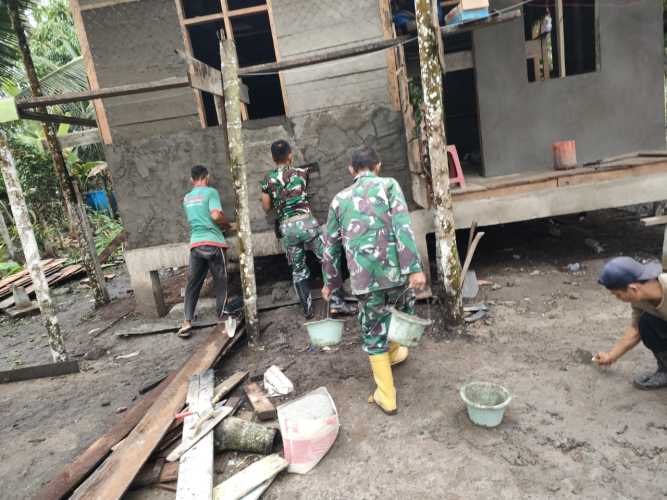 Pembangunan Rumah Layak Huni di Desa Mumpa Capai Progres 80%