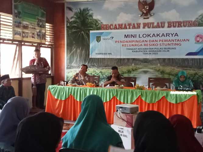 Danramil Pulau Burung Mengikuti Lokakarya Pendampingan dan Pemantauan Keluarga Stunting