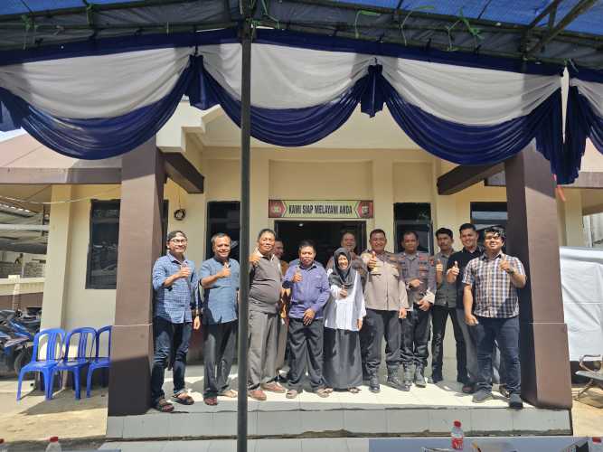 Camat Pulau Burung Ikut Melepas Masa Purna Bakti Staf Polsek