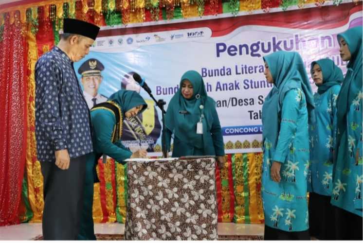 Dalam Kunkernya,Pj.Bupati Kukuhkan Ketua Pembina Posyandu, Bunda Literasi / Bunda Baca, Bunda Asuh anak Stunting dan Bunda PAUD Kelurahan dan Desa Se-Kecamatan Concong