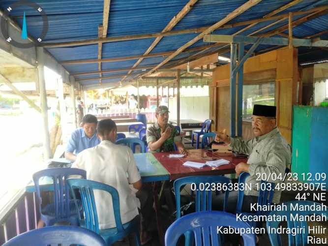 Babinsa Menghadiri Musyawarah Pawai Idul Fitri