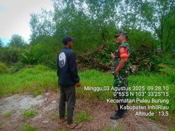 Patroli Karhutlah Adaptif Babinsa Teluk Nibung Jalankan Secara Berkala