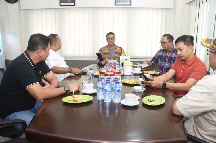 Polres Inhil Gelar Coffee Morning Ciptakan Pilkada Damai