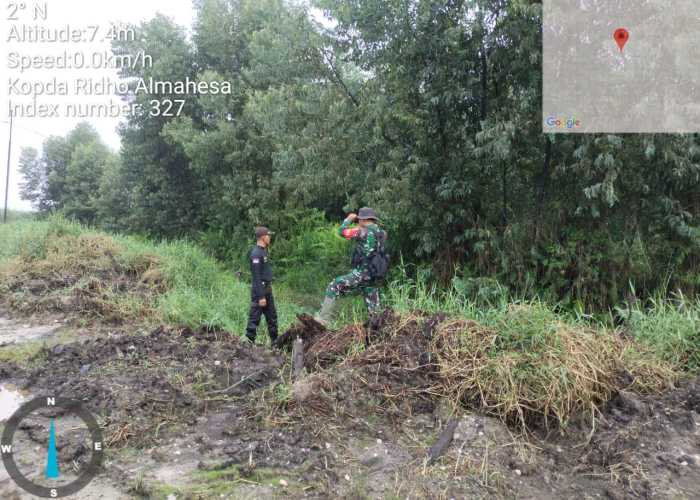 Babinsa Gembira Pantau Terus Hutan Lindung