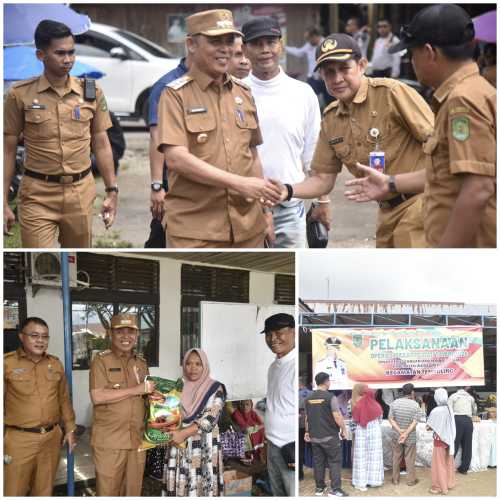 Berlanjut, Setelah Peninjauan Operasi Pasar Murah di Pulau Palas,Pj,Bupati Bersama OPD Terkait Sampai di Kecamatan Tempuling