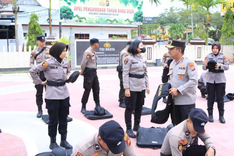 Kapolres Inhil Pimpin Apel Pelepasan Tim Raga untuk Pelatihan di SPN Polda Riau