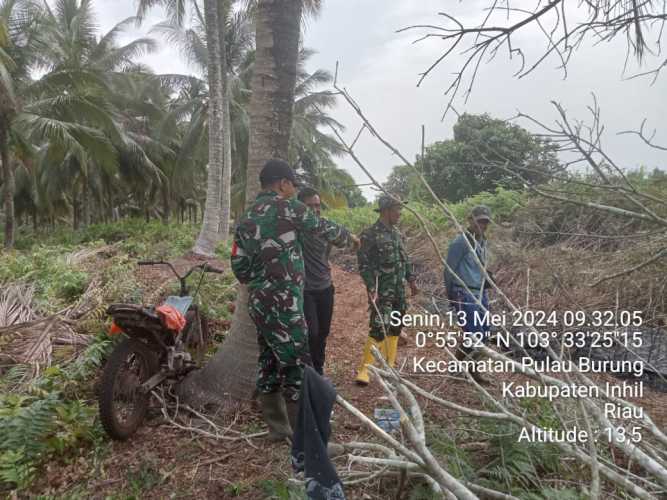 Sertu Siswanto Canangkan Wilayah Bebas Karhutlah