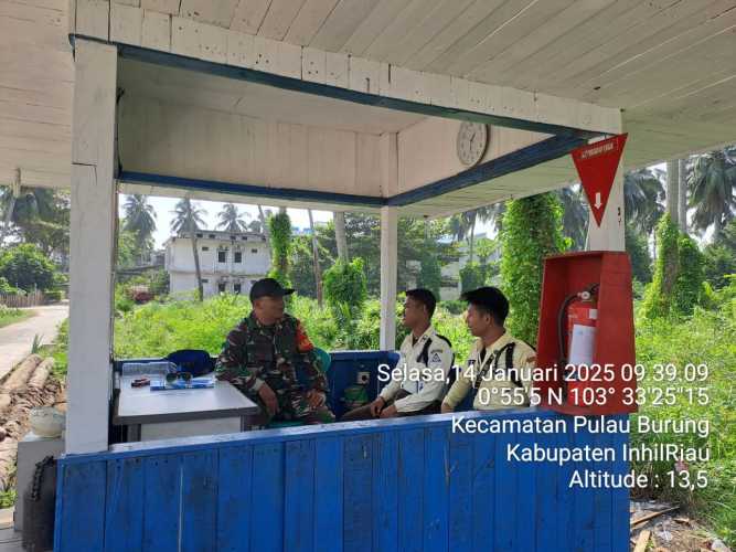 Babinsa Koramil 11/PBR Perkuat Kerjasama dengan Pihak Perusahaan Dalam Menjaga Kamtibmas