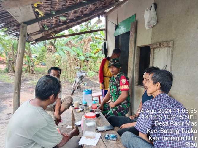 Babinsa Pasir Mas Ciptakan Ekosistem Kesetiakawanan Sosial