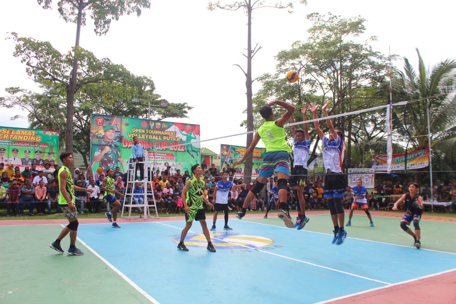 Partai Final Turnamen Volley Ball Putra Dandim Cup 2022