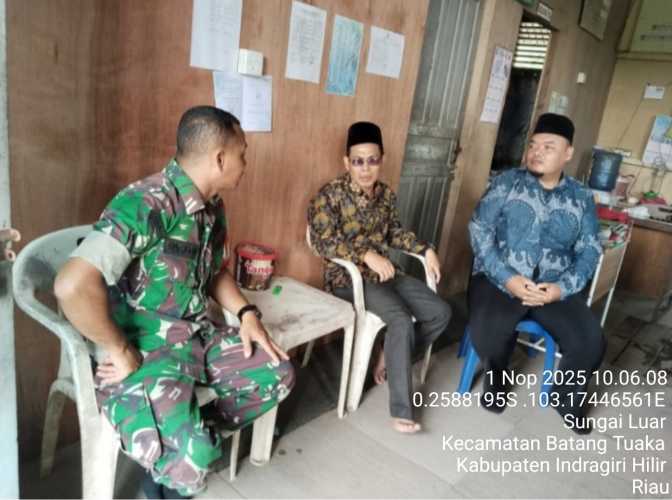 Babinsa Sungai Luar Update Siswa yang Berpotensi di Wilayahnya