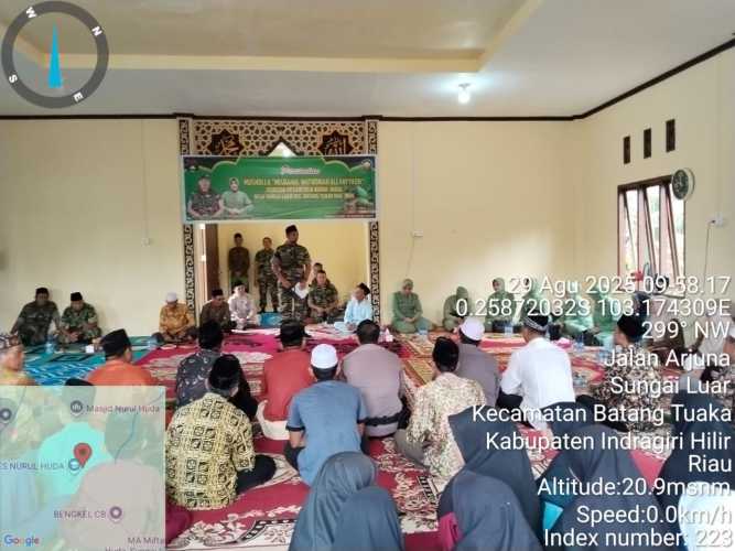 Peresmian Mushola Misbahul Wathona Al-Fayyadh, Dandim 0314/Inhil Tekankan Pentingnya Sarana Ibadah di Lingkungan Pendidikan