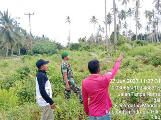 Babinsa Lakukan Bimbingan Teknis Penanganan Karhutlah