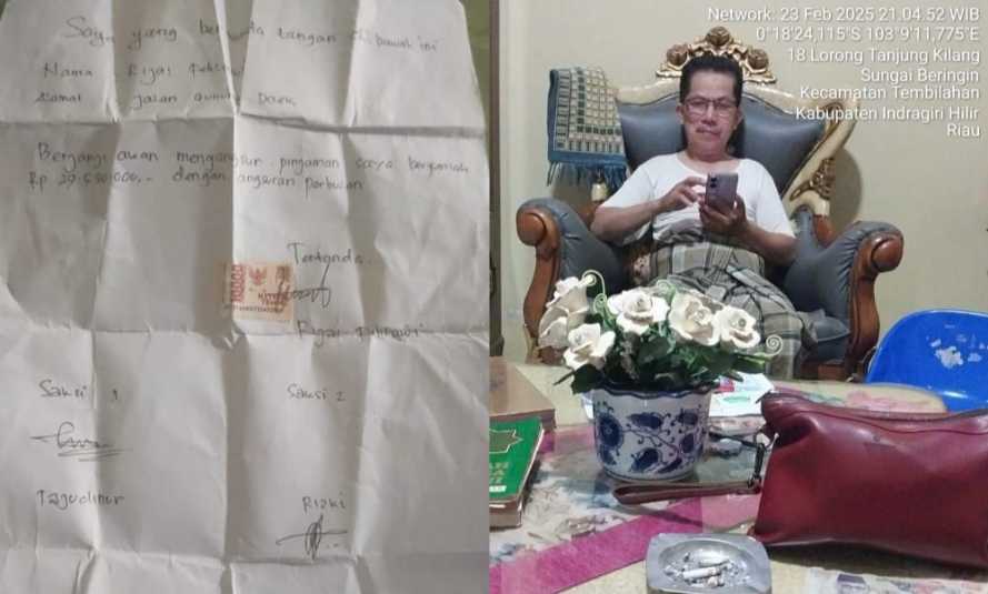 Jaminkan Utang Adiknya Rp25 Juta, Oknum Guru Diduga Dalangi Penipuan di Tembilahan