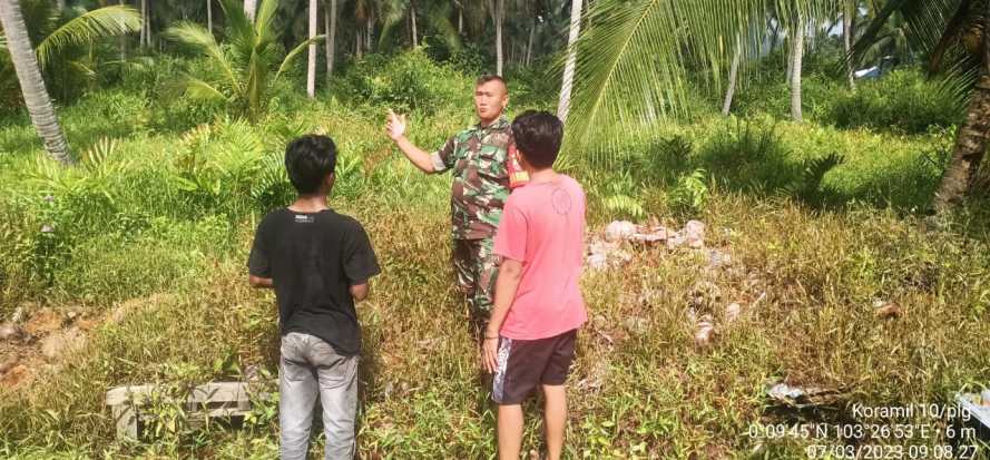 Babinsa Propaganda Warga Tanggapi Masalah Karhutlah