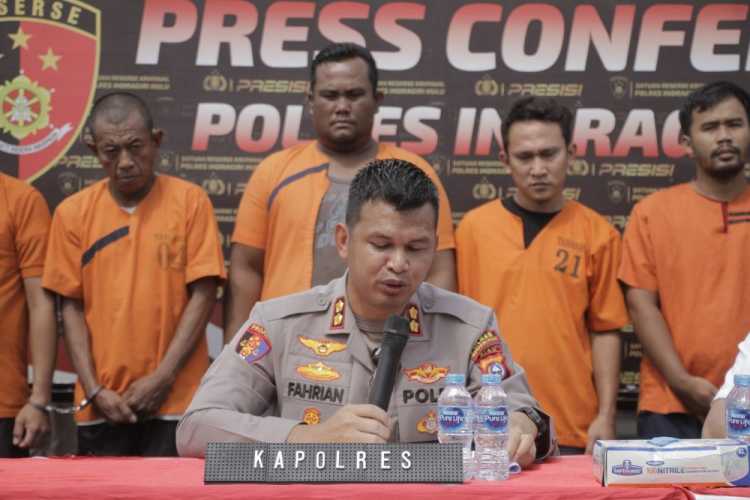 Sindikat Curanmor dan Pemalsuan STNK Ditangkap, Polres Inhu Tangkap 10 Tersangka