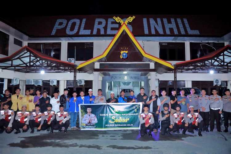 Komunitas Bikers ABG Inhil Bersama Polres Inhil Sukses Gelar Kegiatan Sabar
