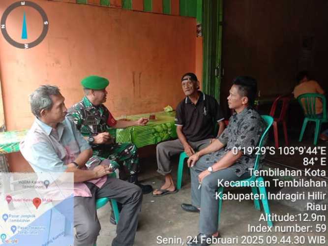 Babinsa Desa Bakau Aceh Lakukan Komsos dengan Warga Binaan, Pererat Silaturahmi dan Jaga Keamanan Lingkungan