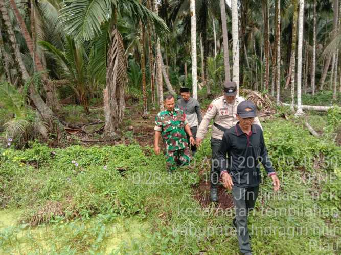 Babinsa Koramil 01/Tembilahan Giat Sosialisasi dan Patroli Cegah Karhutla