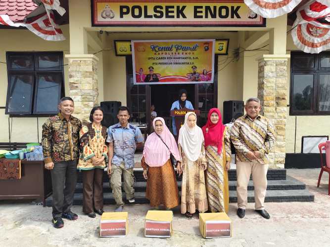 Kenal Pamit Kapolsek Enok