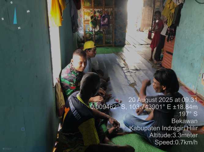 Babinsa Koramil 08/Mandah Aktif Jalin Komunikasi Sosial, Tanggapi Perubahan di Masyarakat