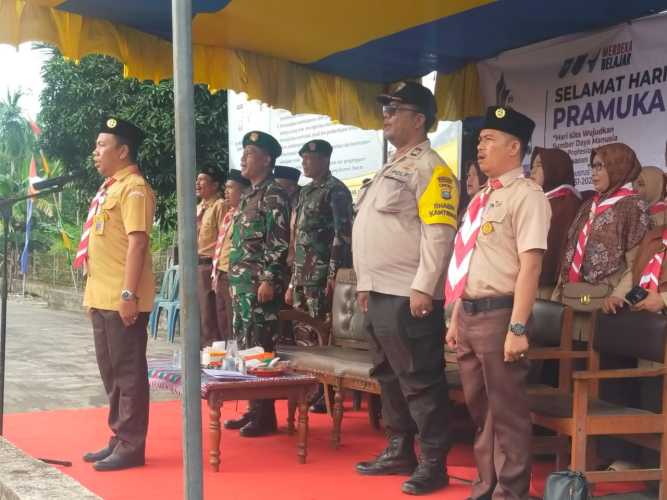 Danramil Hadiri Upacara Hari Pandu Sedunia