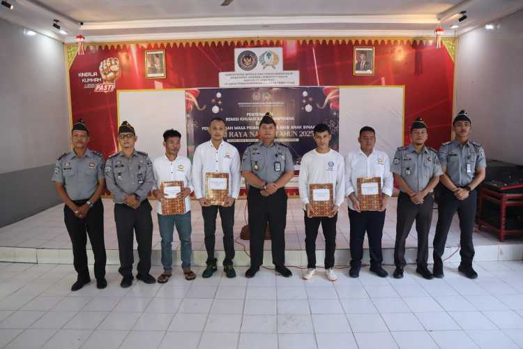 Natal Penuh Harapan di Lapas Tembilahan, 33 Warga Binaan Terima Remisi Khusus
