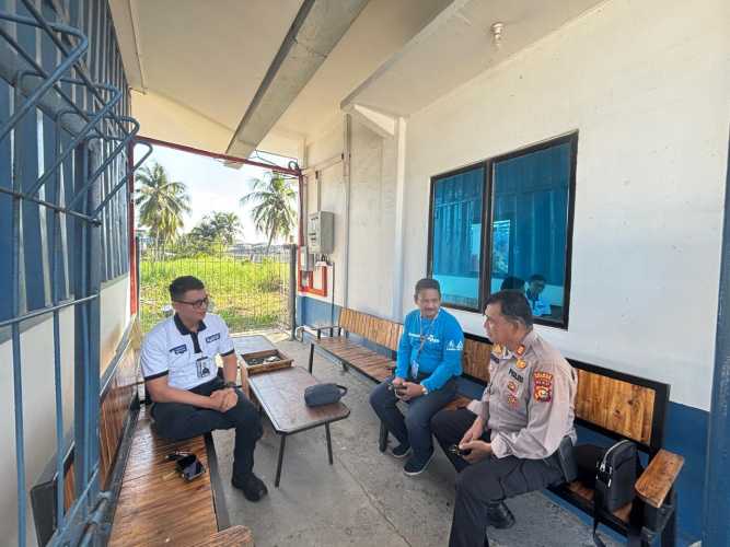 Kapolsek Pulau Burung AKP Azwar Alwi Jalin Silaturahmi dengan Humas PT. RSUP