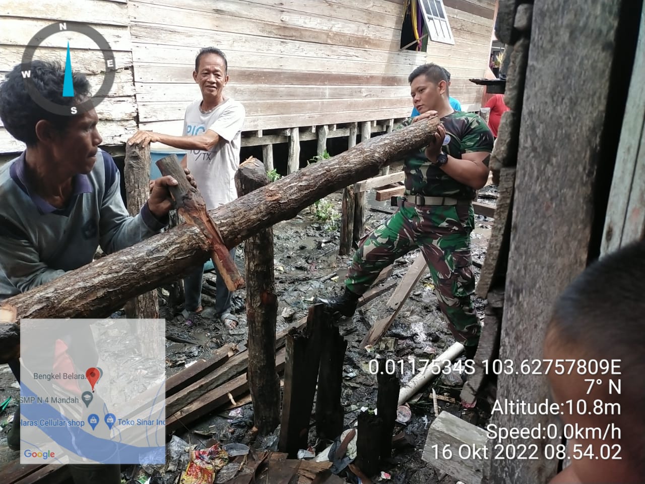 Praka Hendri Babinsa Koramil 08/Mandah Akselerasikan Gotong Royong