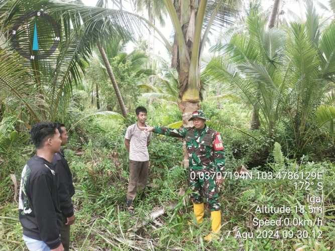 Babinsa Bente Koordinator Satuan Karhutlah