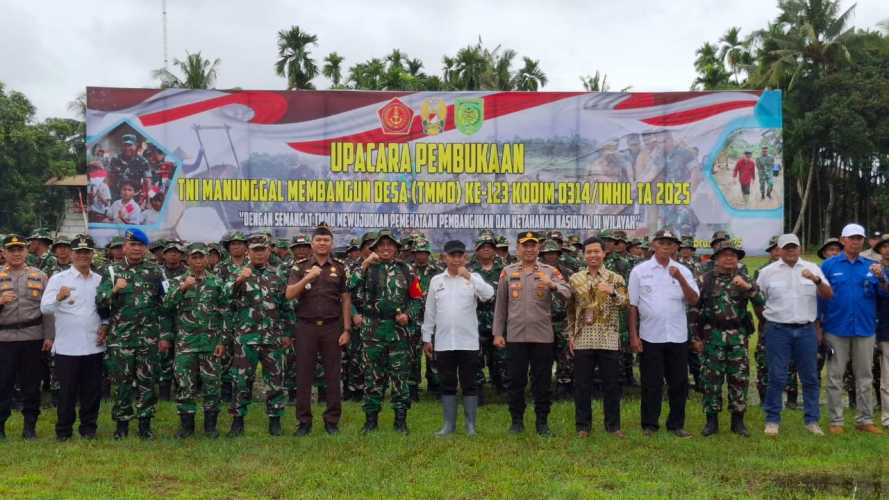 TMMD ke-123 Kodim 0314/Inhil Resmi Dibuka