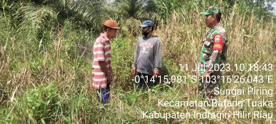 Petani Respon Baik Sosialisasi Karhutlah Babinsa