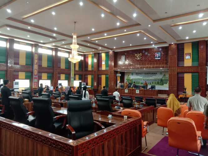 Rapat Paripurna DPRD Rokan Hilir Masa Persidangan I Tahun 2026