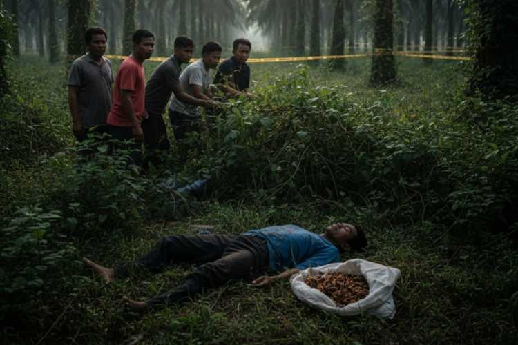 Misteri di Balik Semak, Warga Batang Gansal Tewas Usai Tepergok Gondol Brondolan Sawit