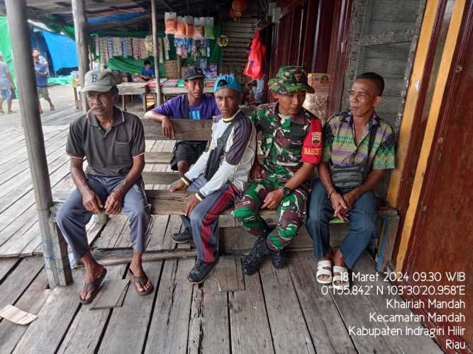 Babinsa Mandah Jalin Komunikasi yang Harmonis dengan Warga Binaan